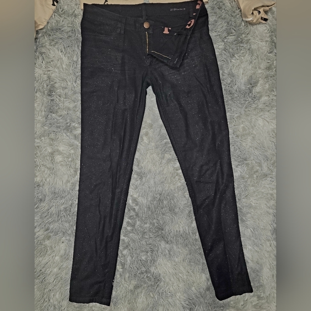 Alphabet Print Denim Cropped Jacket & Reversible Black Jeans - Picture 7 of 9